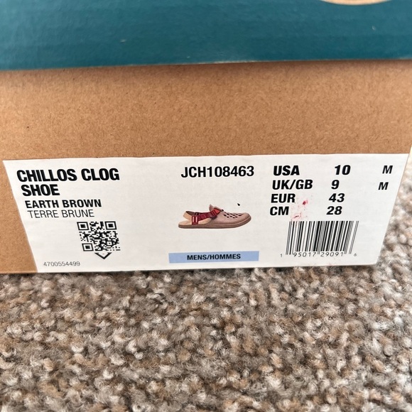 Chaco Men’s Chillos Clog Shoe Earth Brown Tan Slip On Adjustable Size 10 main image 4